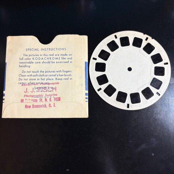 Vintage 1946 View-Master Reel 81 Niagara Falls Kodachrome 3D Images By Sawyers I - Picture 3 of 3